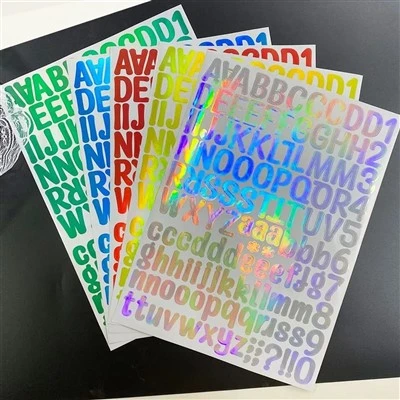 2pcs 1 pouce 26 autocollants de planificateur alphabet