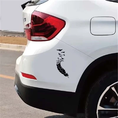 Doordash Funny Bird Feather Car autocollants