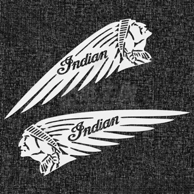 Indian Chieftain Portrait Logo Motorcycle Sticker