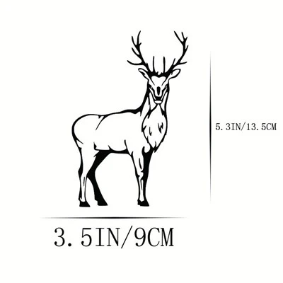 Autocollant de voiture de chasse au cerf en vinyle