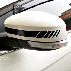 Autocollant de style sportif de rétroviseur de voiture en PVC