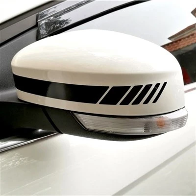 Autocollant de style sportif de rétroviseur de voiture en PVC