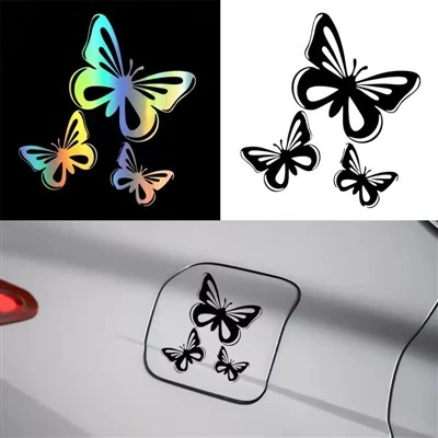 Autocollant en vinyle papillon pour voiture automatique