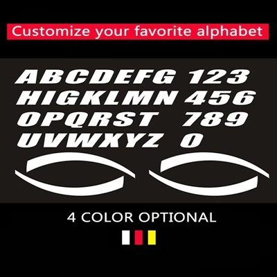 Textes imperméables autocollants extérieurs sur mesure