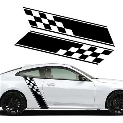 Autocollant de décalcomanie de style sportif de carrosserie de voiture