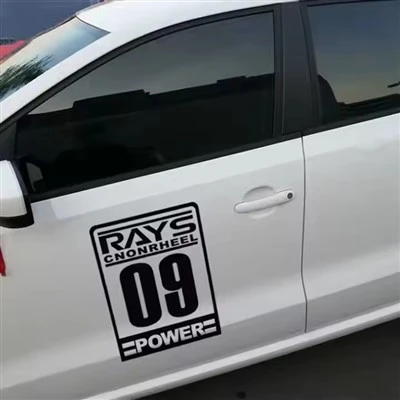 Rayons et numéro de série autocollant de carrosserie