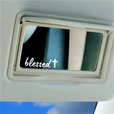 Décalcomanies transparentes du rétroviseur intérieur de la voiture