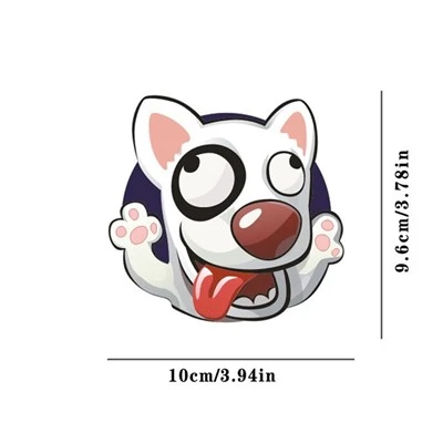 Autocollant mignon de voiture d’animaux de compagnie de chien d’anime