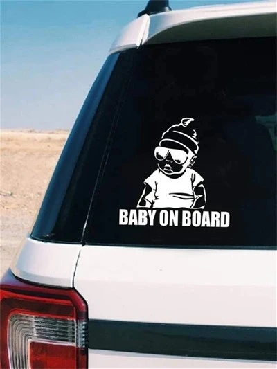 autocollants en vinyle pour fenêtre Baby On Board