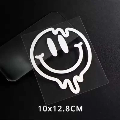 1pc Créatif Souriant Face Motorcycle Stickers
