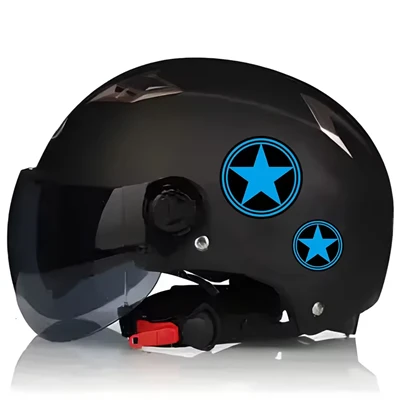 Décoration de casque autocollant étoile à cinq points