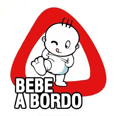 Bébé à bord Bebe un autocollant d'avertissement Bordo