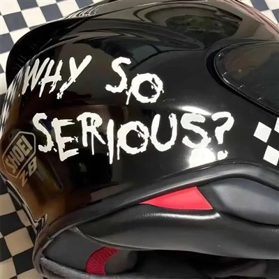 Pourquoi des autocollants de joker si sérieux autocollants de moto