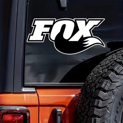 Texte de renard et autocollant Fox Tail Car