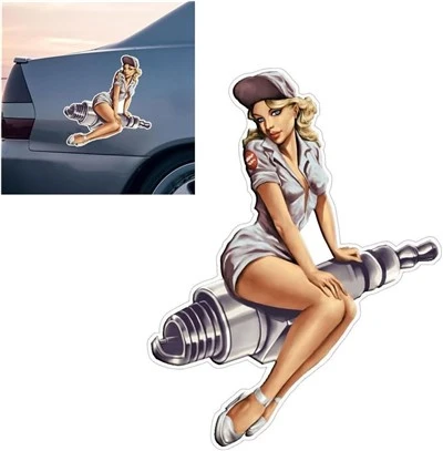Pin-up vintage fille Sticker