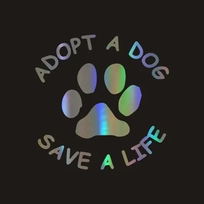 Adopter un chien Save A Life Car Sticker