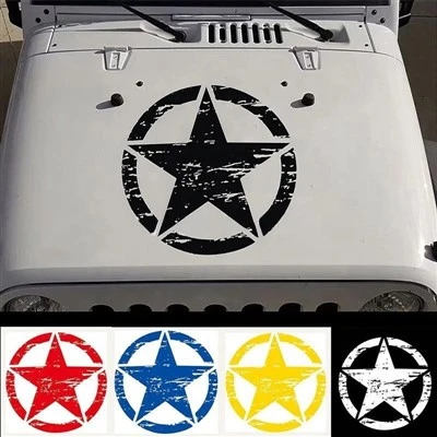 Autocollant de carrosserie de voiture, style armée américaine