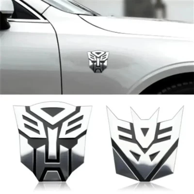 Nouveaux autocollants de voiture 3D pour l'insigne de transformateur