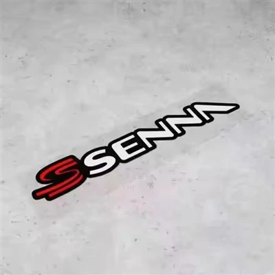 Autocollants Ayrton Senna vinyle réfléchissant