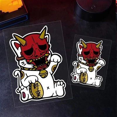 Autocollant de voiture réfléchissante monstre JDM Mask