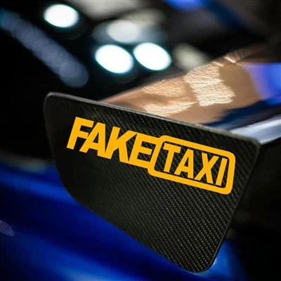 Fausses lettres de décalcomanie de fenêtre de voiture de taxi