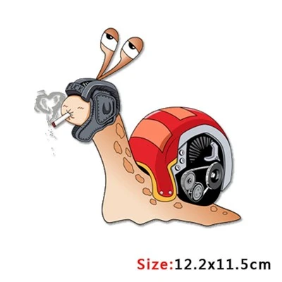 Autocollant de décalcomanie d'escargot de dessin animé pour voiture