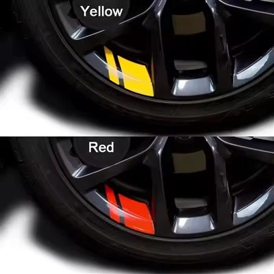 Autocollant personnalisé de roue de voiture réfléchie