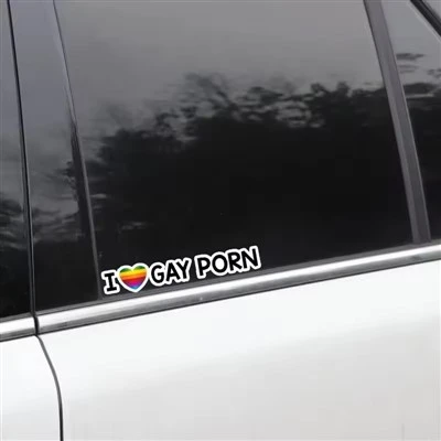 J'aime l'autocollant porno gay pour voiture