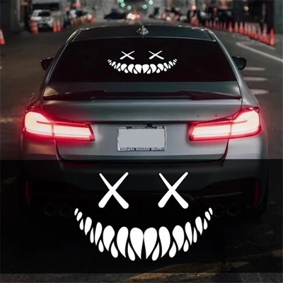 Autocollant de fenêtre de carrosserie de voiture à motif d'Halloween