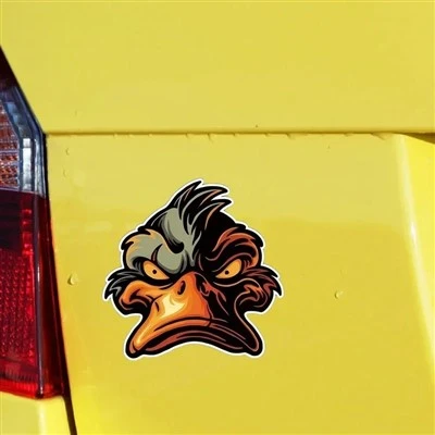 Bad Duck Angry Face Face Evil Vinyl Stickers pour les voitures