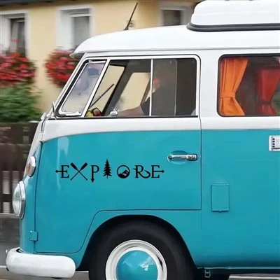 Et11365 # Graphiques autocollants de voiture Explorer Tree Mountain