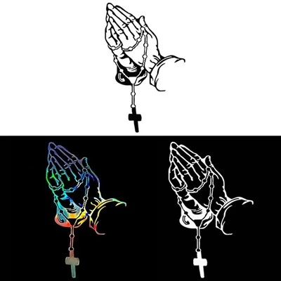 Autocollant de voiture, priez Dieu