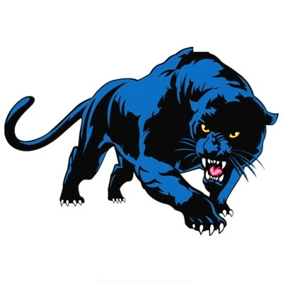 Blue Panther Print Personomy Car Sticker