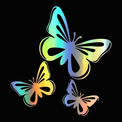 Butterfly Vinly Sticker pour les accessoires de voitures automobiles
