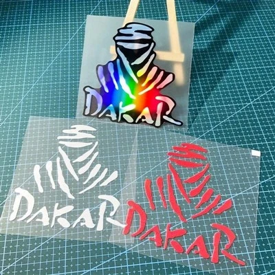Dakar Desert Rally Motocross Laser Stickers