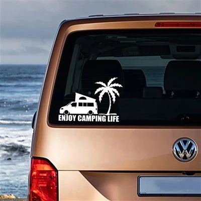 Camping Life Palm Palm Car Sticker