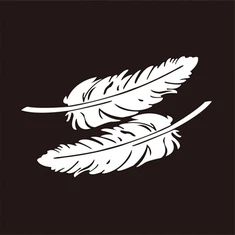 Autocollant de carrosserie de voiture, plume papillon personnalisé