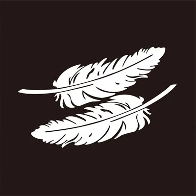 Autocollant de carrosserie de voiture, plume papillon personnalisé