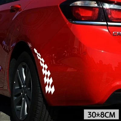 Autocollant de garde-boue de voiture, drapeau de Style F1