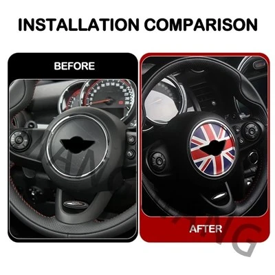 Autocollant de volant de voiture pour Mini Cooper