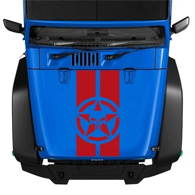 Autocollants de capot moteur pour véhicule JEEP 4X4