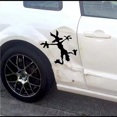 Autocollants en vinyle pour voiture frappant le mur