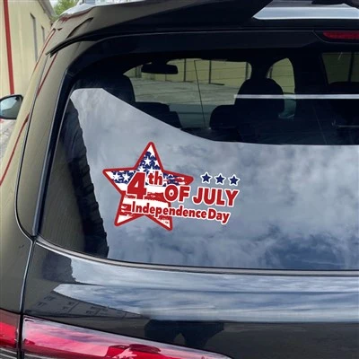 Autocollant de fenêtre de voiture Style drapeau américain