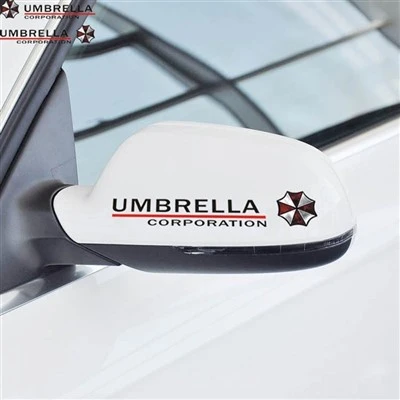Autocollant de miroir de voiture de protection de parapluie