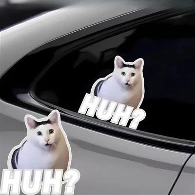 Chuh Cat Motorbike Sticker Funny Meme pour la voiture