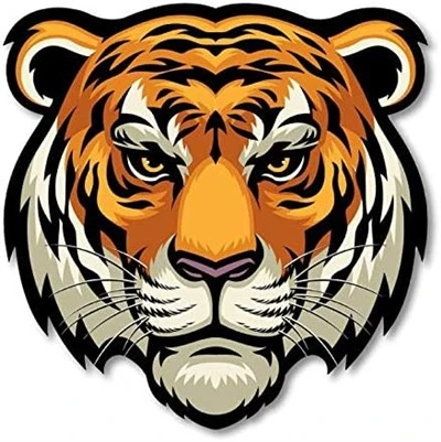 Tête de tigre cool Sticker