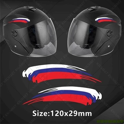 Decal d'autocollants de drapeau de pays pour casque de moto