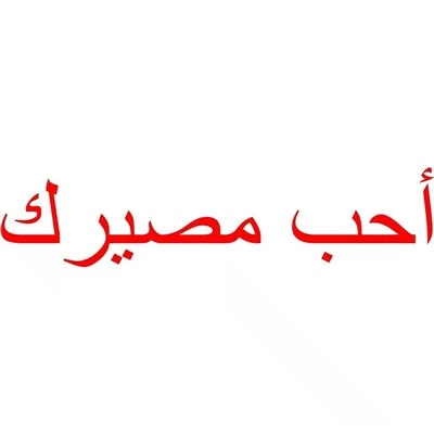 Autocollant de voiture j'aime votre destin vinyle arabe