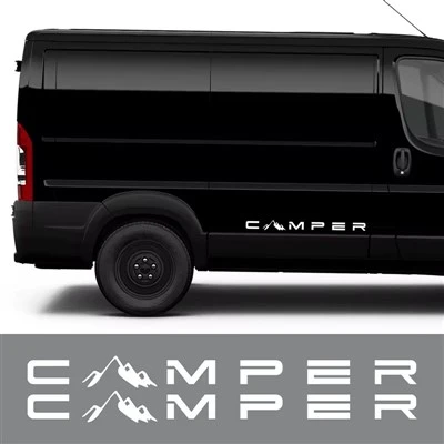 Autocollant de voiture de montagne de camping-car