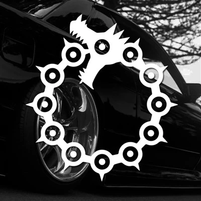 Décalcomanies de dragon de chaîne pour camions de voitures